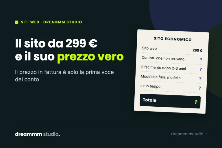 Siti web economici: il prezzo in fattura e i costi che non compaiono